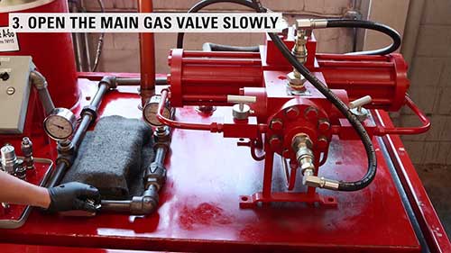 乙二醇溶液泵的启动运行