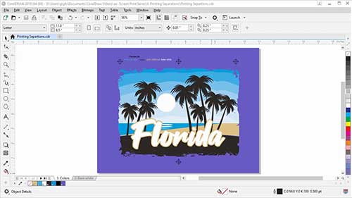 采用CorelDRAW进行分色