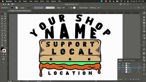 Illustrator中的丝网印刷分色