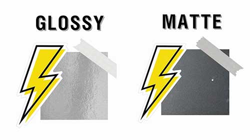 哑光与亮光贴纸的区别