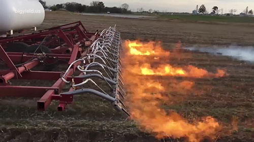 火焰除草拖拉机