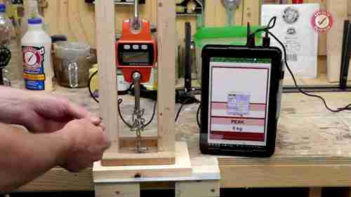 松木的强度测试