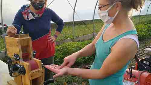 去除稻米的谷壳