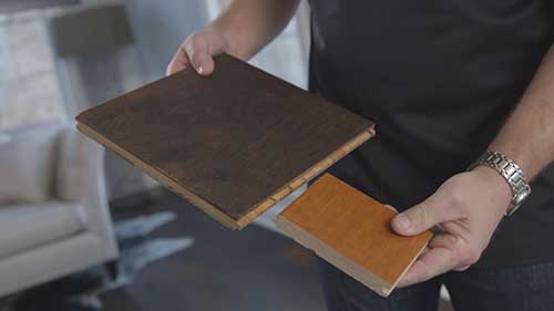 对比实木地板和强化地板