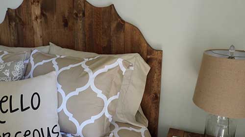 自己制作实木床的床头板