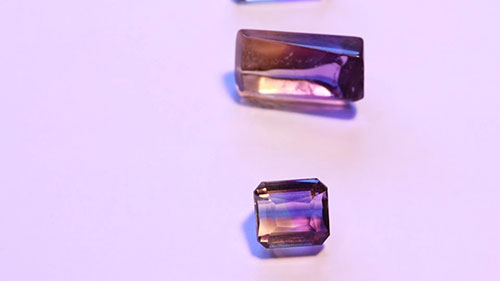 紫黄晶宝石的切割
