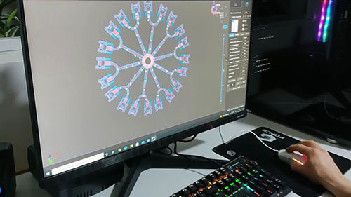 3D制作红宝石手链