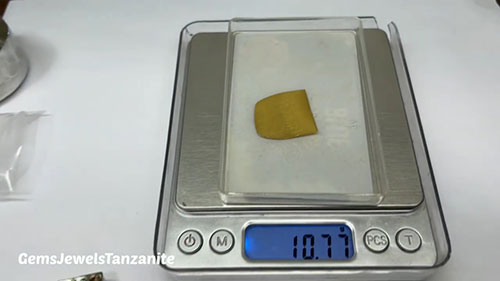 坦桑石白金吊坠制作