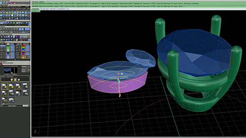 蓝宝石钻石戒指