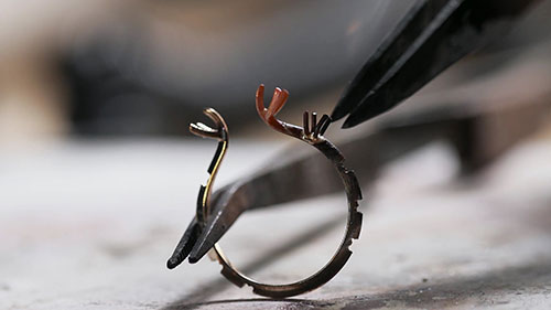 十角托钻石戒指