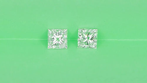 公主切钻VS方形钻石 2