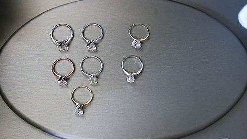 戒指的钻石托爪