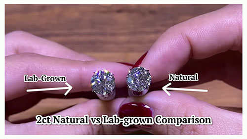 对比天然钻石和培育钻石