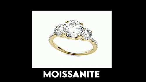 天然钻石和莫桑石