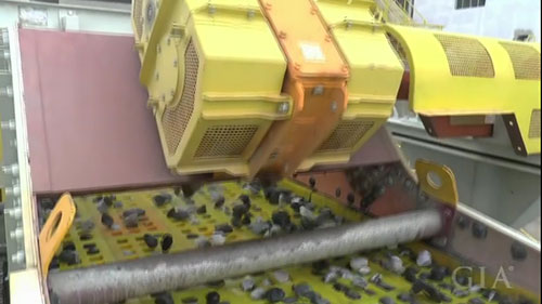 巴西贝尔蒙特矿区的矿石加工