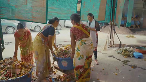 鲜花垃圾的利用