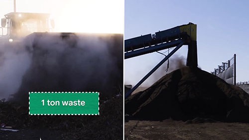 旧金山的食物垃圾堆肥