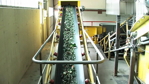 玻璃废品回收和分拣