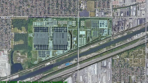 重力进行污水清理