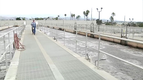 参观废水回收设施