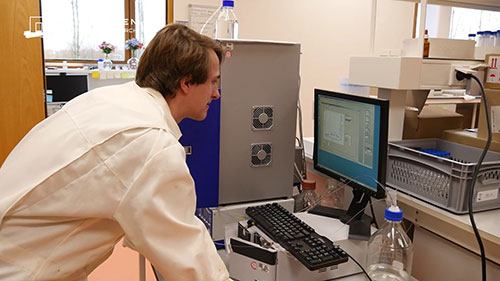 土壤化学实验室的样本研究