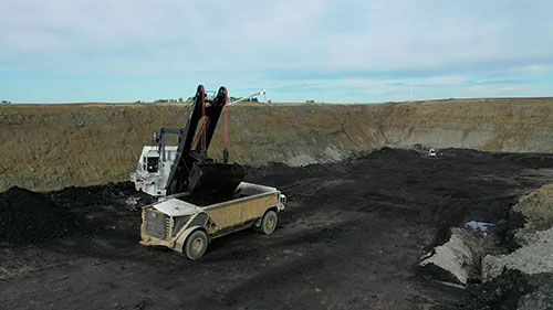 褐煤的开采和发电