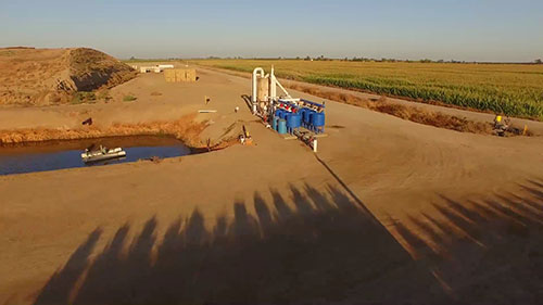 用奶牛场废水进行灌溉