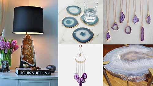 大自然中美丽的矿物结构