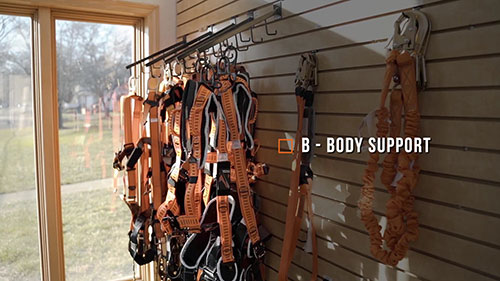 工作中防止坠落