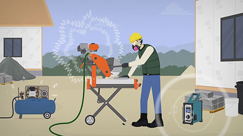 建筑工作中保护听力