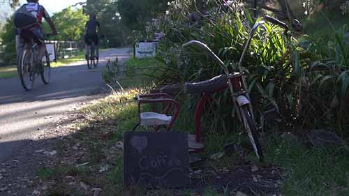 环保型山地自行车旅行