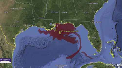 用磁铁清理泄漏的原油