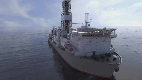 澳大利亚伍德赛德石油公司的海上钻井