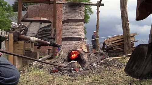 在詹姆斯敦炼铁