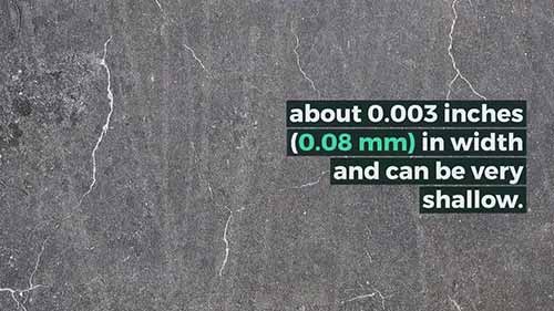 混凝土中细微的裂缝