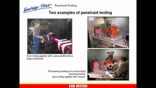 着色渗透检验表面裂缝