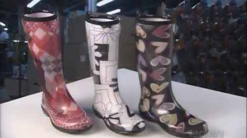 橡胶雨鞋生产过程