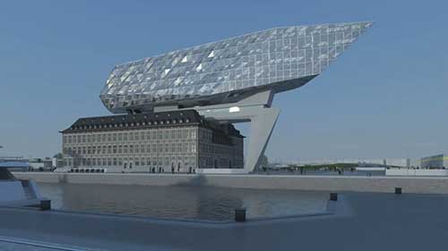 比利时安特卫普港口大楼