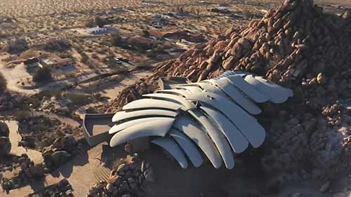 美国荒漠的巨型骸骨屋