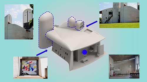 法国廊香教堂的建筑设计