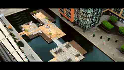 “浮动的”口袋公园