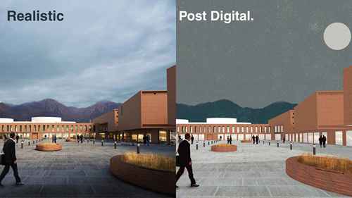 从渲染到后期数字拼贴