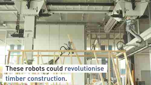 木材建筑中的机器人协作