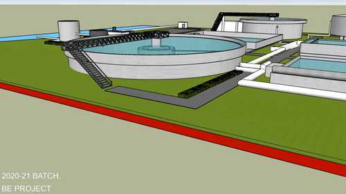 污水深度处理装置的3D建模