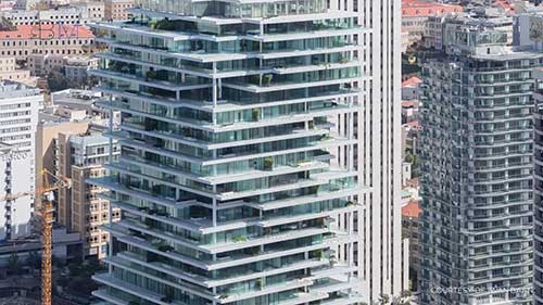 贝鲁特的多层摩天大楼