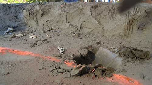 打造锦鲤池 3 挖掘及加固