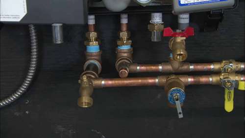 分节锅炉与热水器的安装