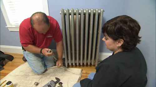 安装散热器温控阀