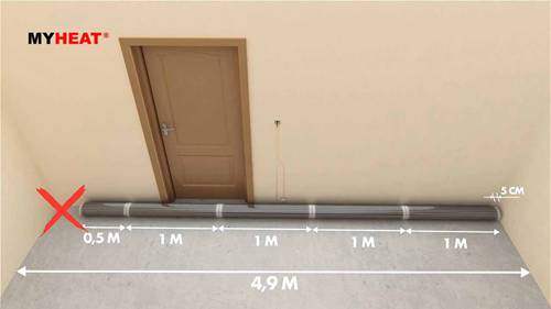 地暖：铺装碳膜