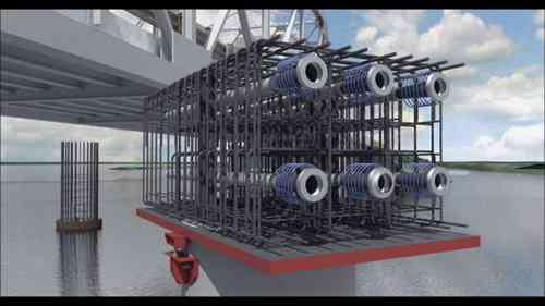 预制墩帽的安装